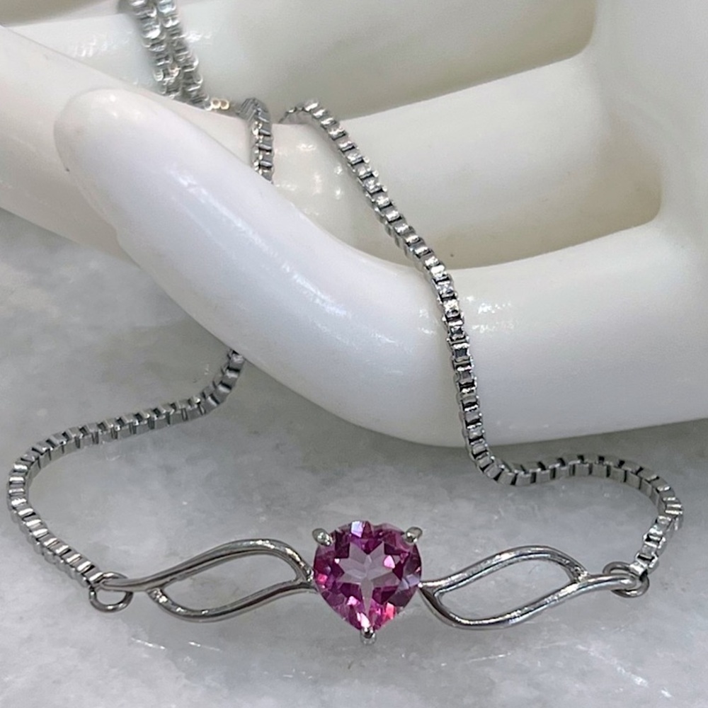 Pink Mystic Topaz BOLO Bracelet